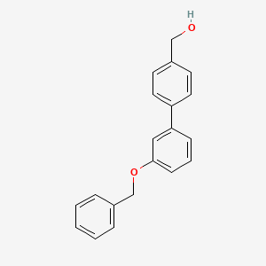 molecular formula C20H18O2 B8696775 [3'-(Benzyloxy)[1,1'-biphenyl]-4-yl]methanol 