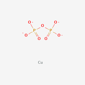 molecular formula CuO7P2-4 B8696821 Copper;phosphonato phosphate 