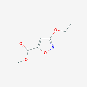 molecular formula C7H9NO4 B8696823 Methyl 3-ethoxy-5-isoxazolecarboxylate 