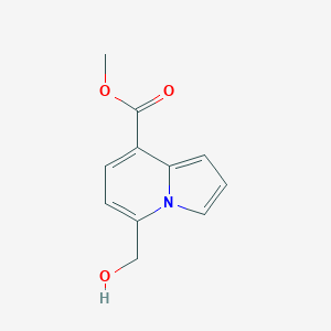 molecular formula C11H11NO3 B8696868 Methyl 5-(hydroxymethyl)indolizine-8-carboxylate 
