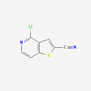 molecular formula C8H3ClN2S B8696887 4-Chlorothieno[3,2-c]pyridine-2-carbonitrile 