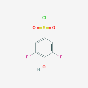 molecular formula C6H3ClF2O3S B8696907 4-Chlorosulfonyl-2,6-difluorophenol 
