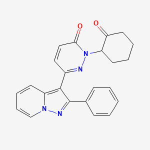 2-(2-Oxocyclohexyl)-6-(2-phenylpyrazolo[1,5-a]pyridin-3-yl)pyridazin-3(2H)-one