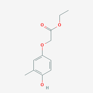 molecular formula C11H14O4 B8696982 Ethyl 2-(4-hydroxy-3-methylphenoxy)acetate CAS No. 648439-28-5