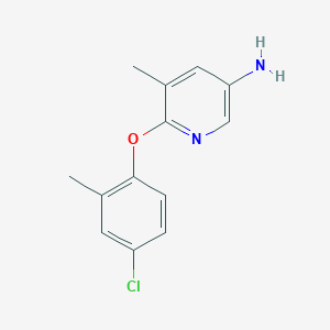 2-(4-Chloro-2-methyl-phenoxy)-3-methyl-5-amino-pyridine