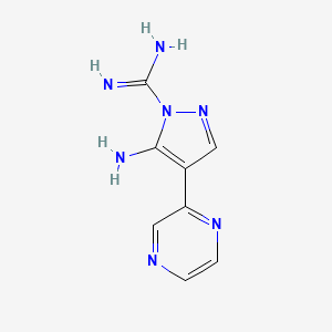 5-Amino-4-(pyrazin-2-yl)-1H-pyrazole-1-carboximidamide