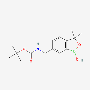 Tert-butyl (1-hydroxy-3,3-dimethyl-1,3-dihydrobenzo[c][1,2]oxaborol-6-yl)methylcarbamate