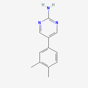5-(3,4-Dimethylphenyl)pyrimidin-2-amine