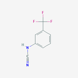 molecular formula C8H5F3N2 B8697222 3-(Trifluoromethyl)phenylcyanamide 