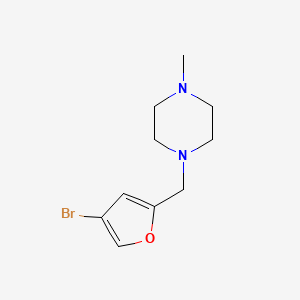 molecular formula C10H15BrN2O B8697270 1-((4-Bromofuran-2-yl)methyl)-4-methylpiperazine CAS No. 846023-61-8