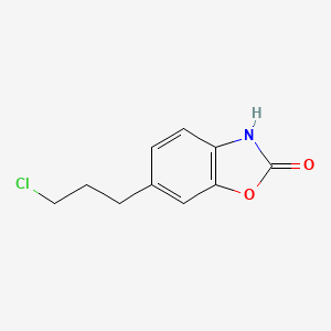 molecular formula C10H10ClNO2 B8697282 6-(3-chloropropyl)-2(3H)-Benzoxazolone 