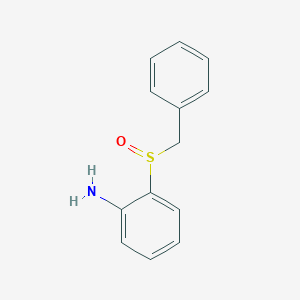 molecular formula C13H13NOS B8697294 2-(Phenylmethanesulfinyl)aniline CAS No. 105602-95-7