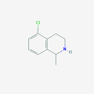 molecular formula C10H12ClN B8697334 5-Chloro-1-methyl-1,2,3,4-tetrahydro-isoquinoline 