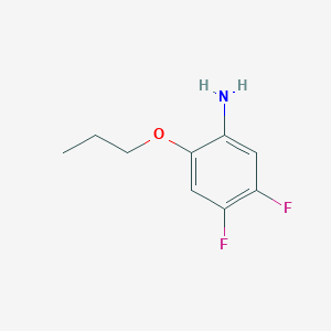 molecular formula C9H11F2NO B8697344 4,5-Difluoro-2-propoxyaniline 