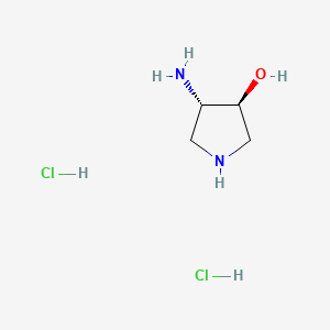 molecular formula C4H12Cl2N2O B8697379 (3S,4S)-4-Aminopyrrolidin-3-ol dihydrochloride 