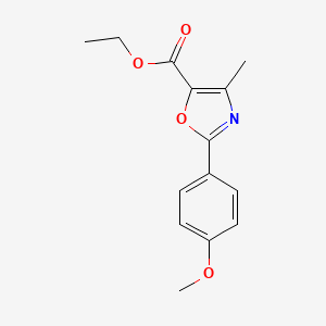 2-(4-Methoxy-phenyl)-4-methyl-oxazole-5-carboxylic acid ethyl ester