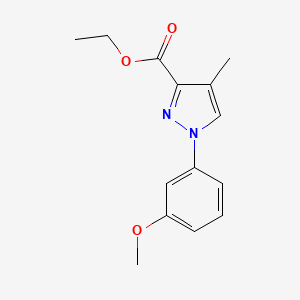 ethyl 1-(3-methoxyphenyl)-4-methyl-1H-pyrazole-3-carboxylate