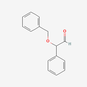 molecular formula C15H14O2 B8697405 2-Benzyloxy-2-phenylethanal 