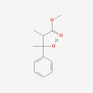 molecular formula C12H16O3 B8697463 3-Hydroxy-2-methyl-3-phenylbutyric acid methyl ester 