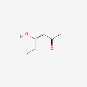 molecular formula C6H10O2 B8697524 4-Hexen-3-one, 5-hydroxy-, (Z)-(9CI) CAS No. 63289-87-2
