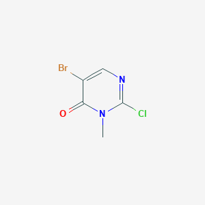 molecular formula C5H4BrClN2O B8697526 5-bromo-2-chloro-3-methylpyrimidin-4(3H)-one 