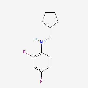 molecular formula C12H15F2N B8697536 N-(Cyclopentylmethyl)-2,4-difluoroaniline CAS No. 919800-14-9