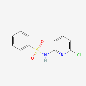 molecular formula C11H9ClN2O2S B8697576 N-(6-chloropyridin-2-yl)benzenesulfonamide 