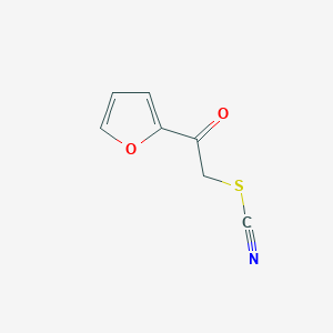 molecular formula C7H5NO2S B8697587 2-(Furan-2-yl)-2-oxoethyl thiocyanate CAS No. 200621-67-6