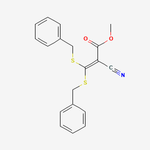 Methyl 3,3-dibenzylthio-2-cyanoacrylate
