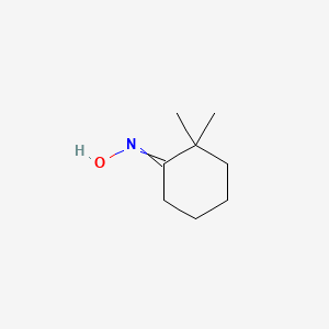 molecular formula C8H15NO B8697619 2,2-Dimethylcyclohexanone oxime 