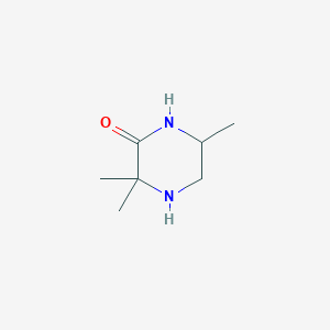 molecular formula C7H14N2O B8697642 3,3,6-Trimethylpiperazin-2-one 