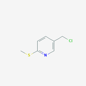 molecular formula C7H8ClNS B8697680 5-(Chloromethyl)-2-(methylthio)pyridine 