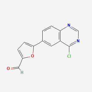 5-(4-Chloroquinazolin-6-yl)furan-2-carbaldehyde