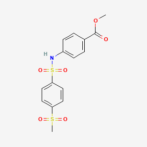 Methyl 4-{[4-(methanesulfonyl)benzene-1-sulfonyl]amino}benzoate