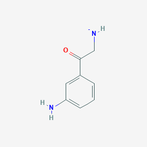 molecular formula C8H9N2O- B8697724 [2-(3-Aminophenyl)-2-oxoethyl]azanide 