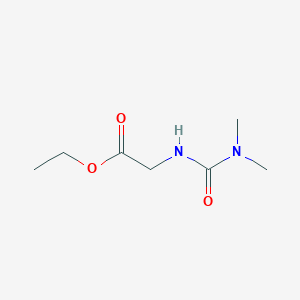 molecular formula C7H14N2O3 B8697768 Ethyl 2-(dimethylcarbamoylamino)acetate CAS No. 73992-73-1