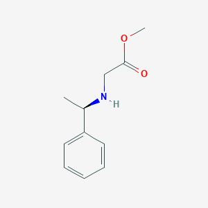 Methyl 2-([(1r)-1-phenylethyl]amino)acetate