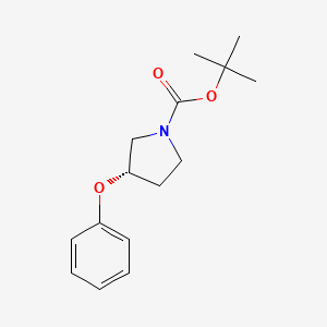 molecular formula C15H21NO3 B8697775 (S)-Tert-Butyl 3-phenoxypyrrolidine-1-carboxylate 