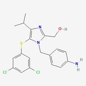 1H-Imidazole-2-methanol, 1-((4-aminophenyl)methyl)-5-((3,5-dichlorophenyl)thio)-4-(1-methylethyl)-