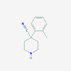 molecular formula C13H16N2 B8697838 4-Cyano-4-(o-tolyl)piperidine 