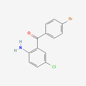 molecular formula C13H9BrClNO B8697861 (2-Amino-5-chlorophenyl)(4-bromophenyl)methanone CAS No. 60773-48-0