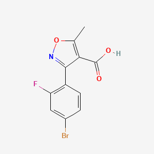4-Carboxy-5-methyl-3-(2-fluoro-4-bromophenyl)isoxazole