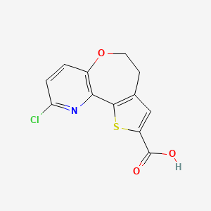 2-Chloro-6,7-dihydrothieno[2',3':4,5]oxepino[3,2-b]pyridine-9-carboxylic acid