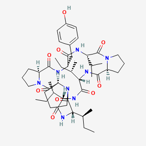 molecular formula C47H72N8O9 B8697982 Hymenistatin I, >99% (HPLC) 