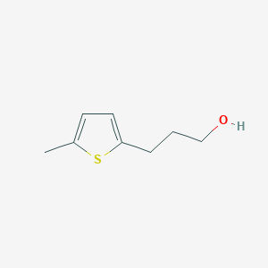 molecular formula C8H12OS B8698006 2-Thiophenepropanol, 5-methyl- 