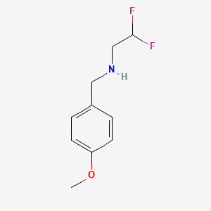 molecular formula C10H13F2NO B8698021 2,2-difluoro-N-(4-methoxybenzyl)ethanamine 