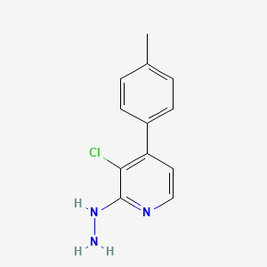 1-(3-Chloro-4-p-tolylpyridin-2-yl)hydrazine