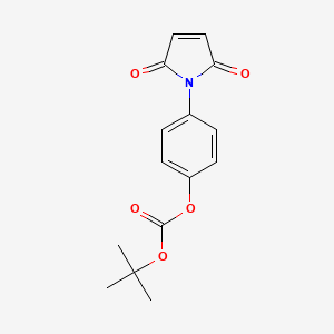 molecular formula C15H15NO5 B8698118 N-(p-t-butyloxycarbonyloxyphenyl)maleimide 