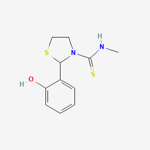 2-(2-Hydroxyphenyl)-N-methyl-1,3-thiazolidine-3-carbothioamide
