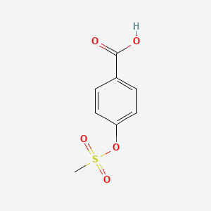 molecular formula C8H8O5S B8698149 4-((Methylsulfonyl)oxy)benzoic acid 
